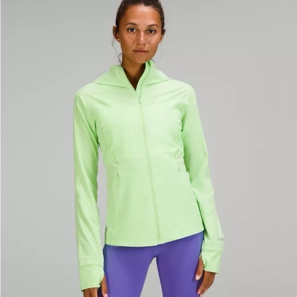 Lululemon Mist Over Neon Green Hoodie